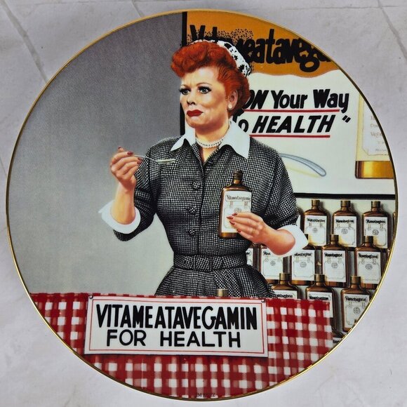 The Hamilton Collections I Love Lucy Plate "It's Just Like Candy" Jim Kritz COA - Picture 1 of 8